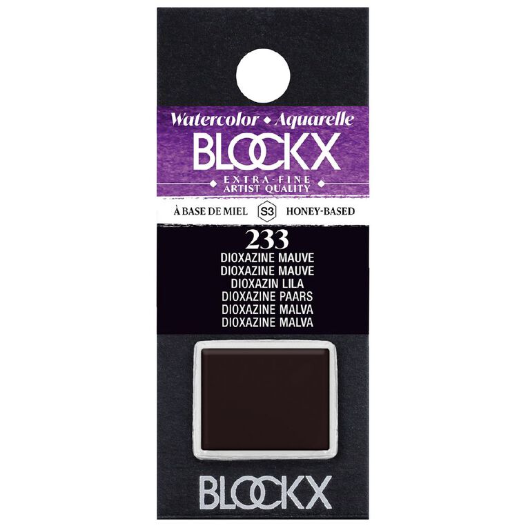 BLOCKX Watercolour Half Pan S3 233 Dioxazine Mauve, , hi-res