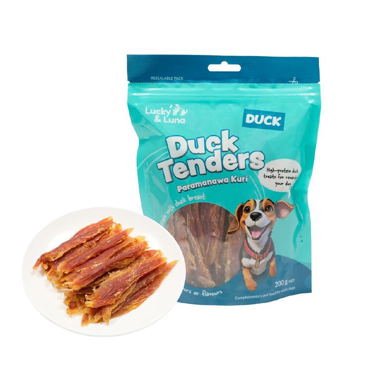 Lucky & Luna Duck Tenders 200g, , hi-res