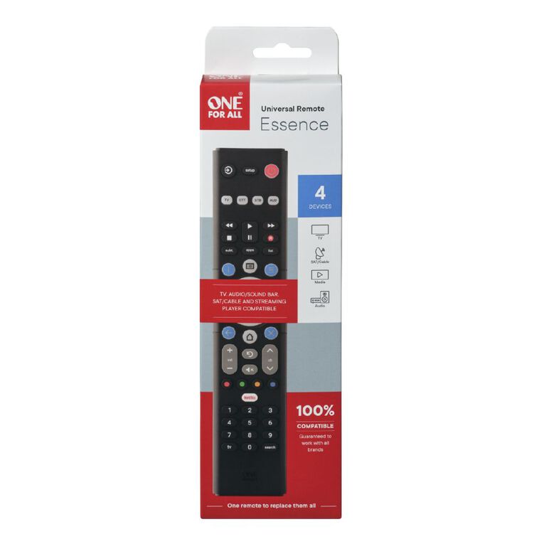 One for All Essence 4 Device Universal Remote Control, , hi-res