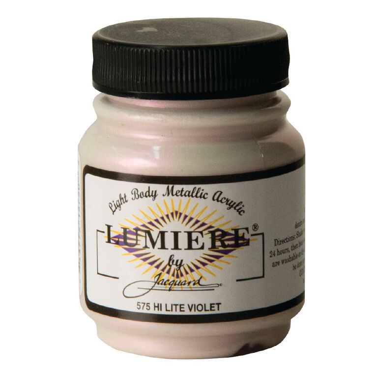 Jacquard Lumiere Acrylic Paint Hi Lite Violet 66.54ml, , hi-res