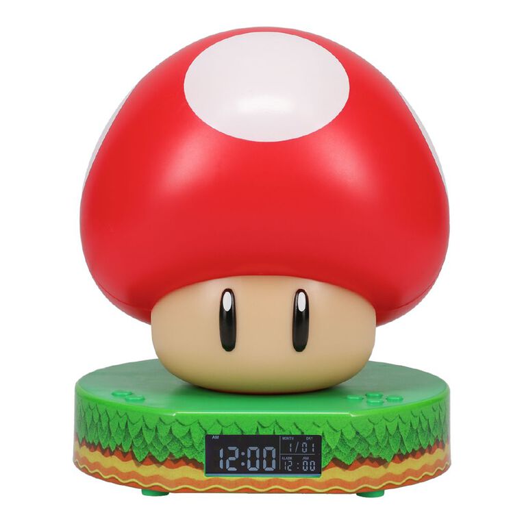 Paladone Paladone Super Mario Mushroom Digital Alarm Clock The Warehouse