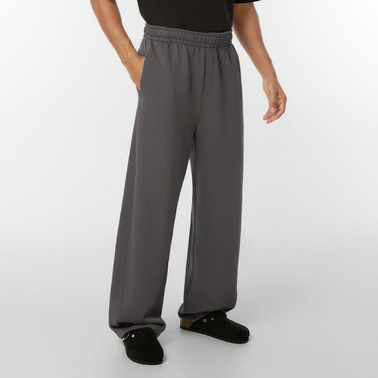 Garage Men's Fleece Barrel Leg Pants, Grey Dark DarkShadow, hi-res