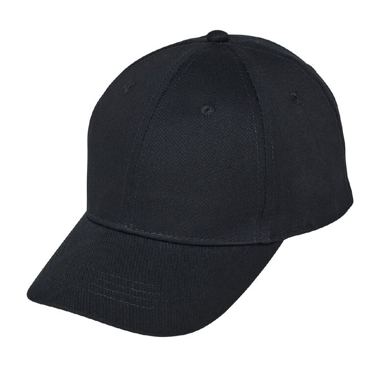 Young Original Kids' Twill Peak Cap, Black, hi-res