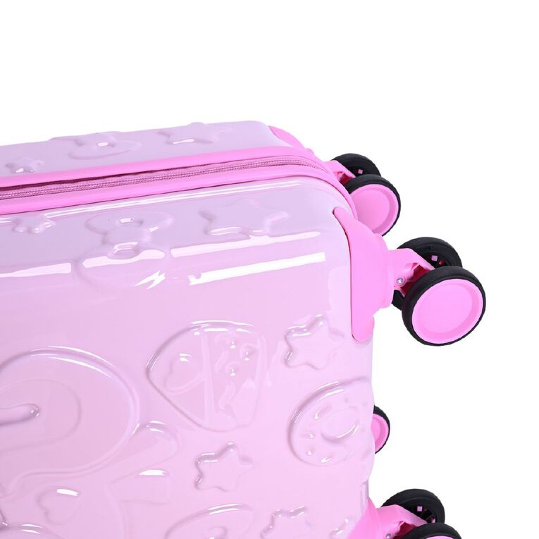 Wander Kids Kids 52cm Embossed Suitcase Unicorn Pink, , hi-res