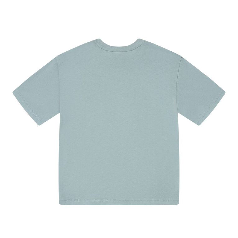 Young Original Relaxed Fit Short Sleeve Printed Tee, Blue, hi-res