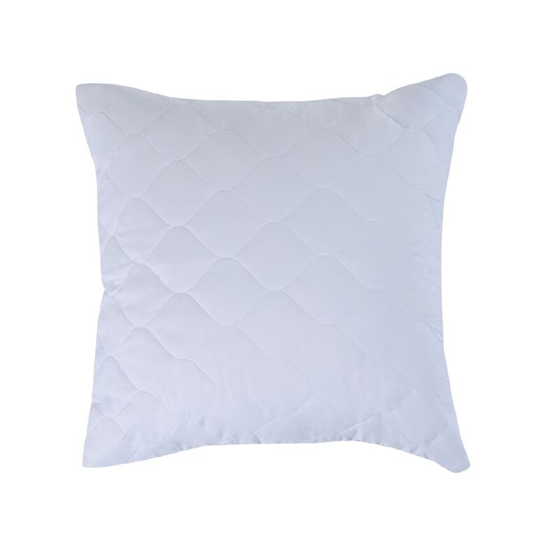 Living & Co Microfibre Euro Pillow Protector 67cm x 67cm White, , hi-res