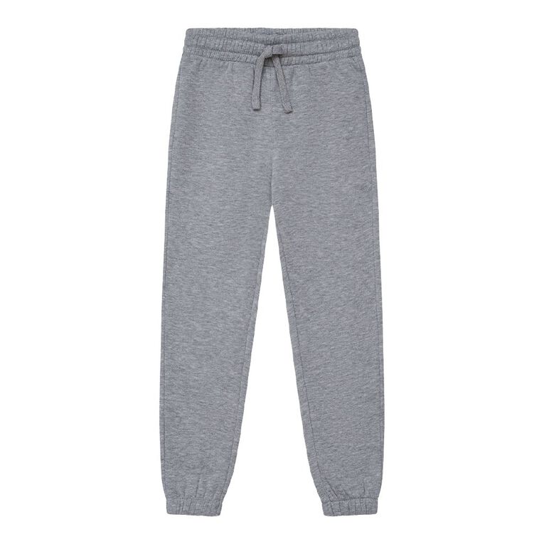 Young Original Kids' Plain Trackpants, Grey Marle, hi-res