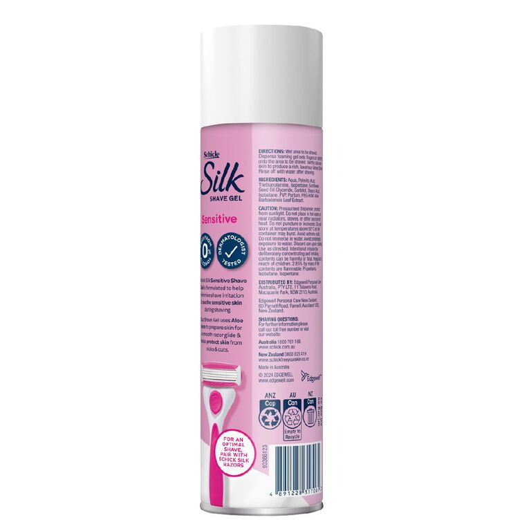 Schick Silk Sensitive Shave Gel 198g, , hi-res