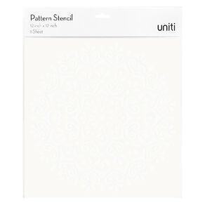 Uniti Pattern Stencil Clear 12in x 12in