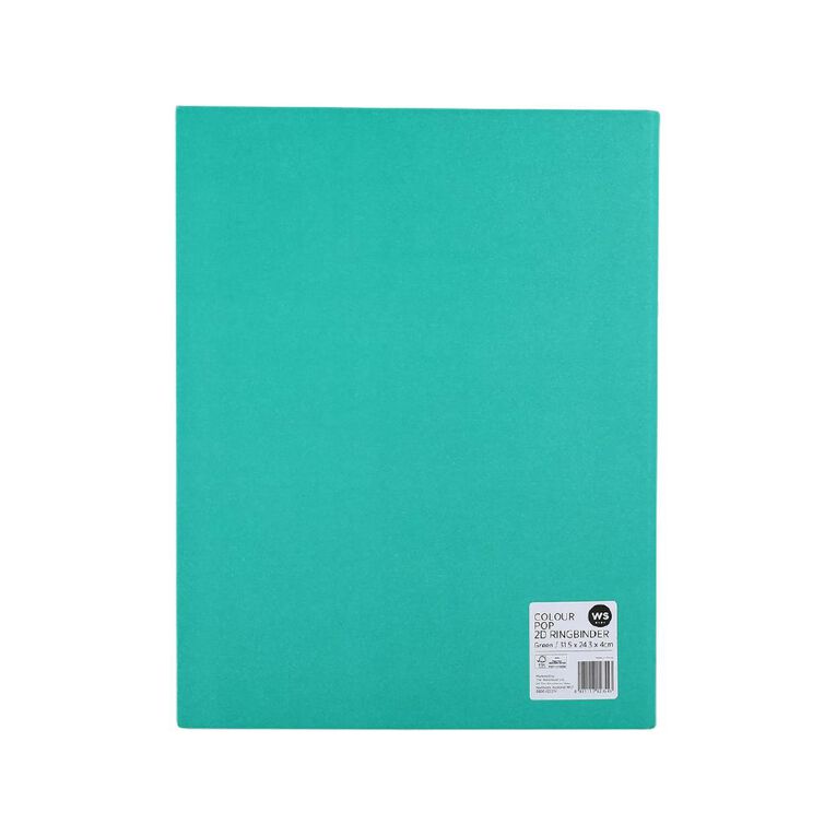 WS WS Colour Pop 2D Ringbinder Green, , hi-res