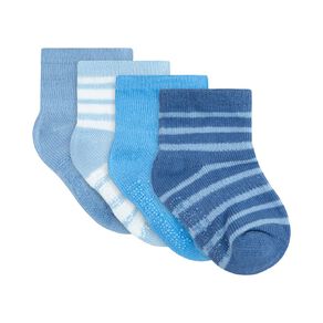 Underworks Infants' Stay On Crew Socks 4 Pack