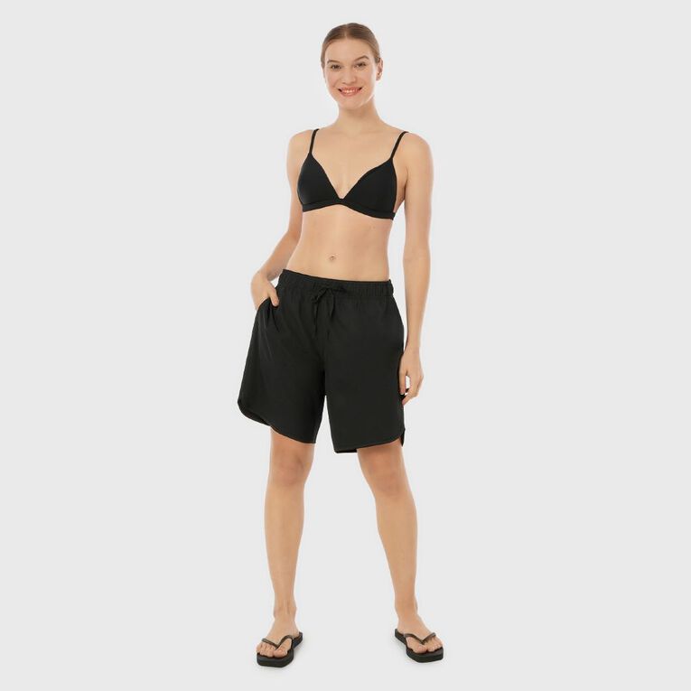 H&H Women's 8 Inch Board Shorts, Black, hi-res