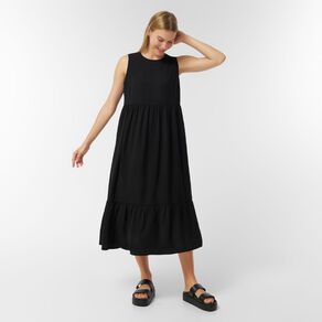 H&H Women's Seelveless Tiered Dress Midaxi