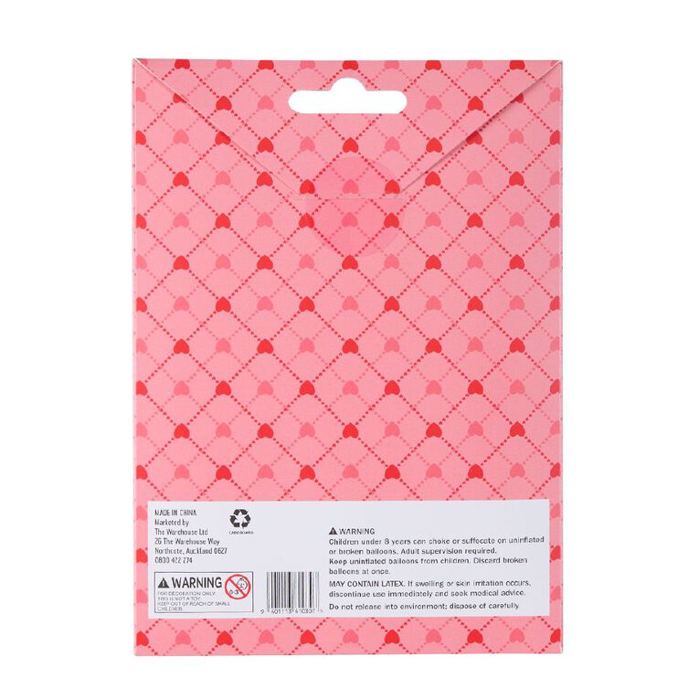 Valentine's Day Heart Shaped Balloons 10 Pack, , hi-res