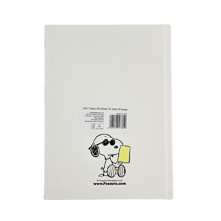 Peanuts 2027 Diary Week To View A5, , hi-res