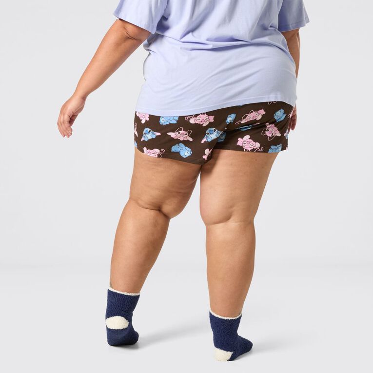 Stitch Boxy Tee and Short Pyjama Set, Blue Light, hi-res