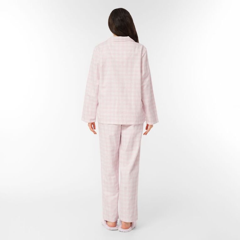 H&H Women's Classic Flannelette Pyjama Set, Pink Light, hi-res