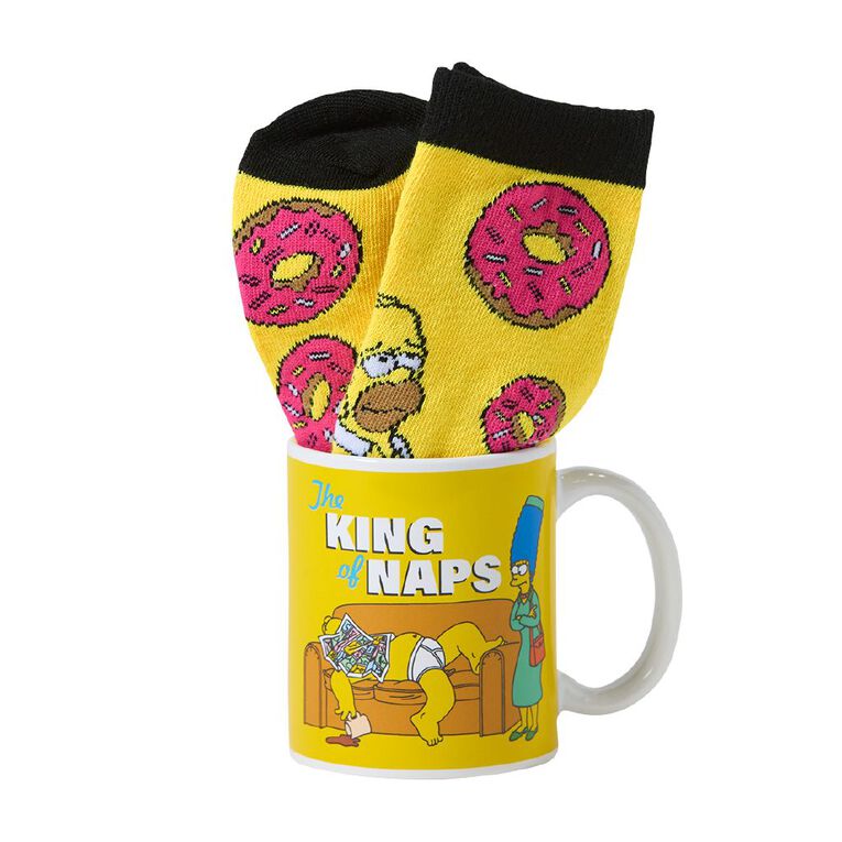 The Simpsons Mug And Sock Gift Set, , hi-res
