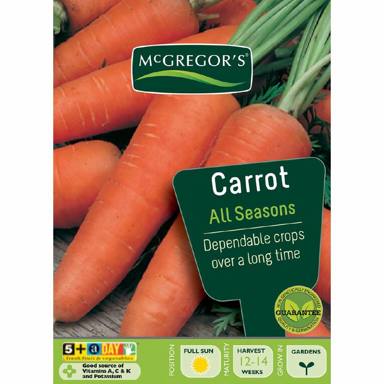 McGregor's All Seasons Carrot Vegetable Seeds, , hi-res