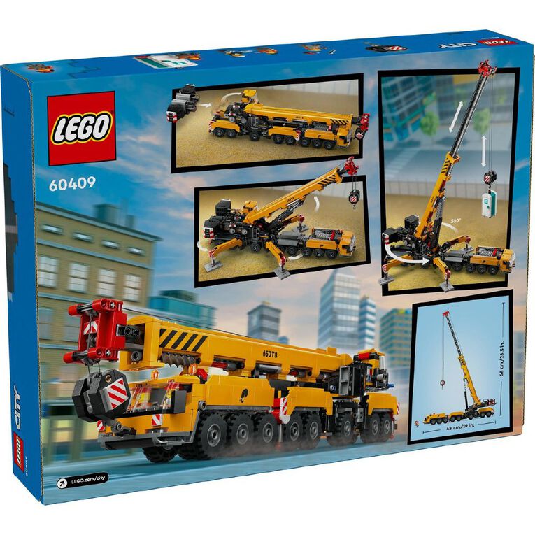 LEGO CITY Yellow Mobile Construction Crane 60409, , hi-res