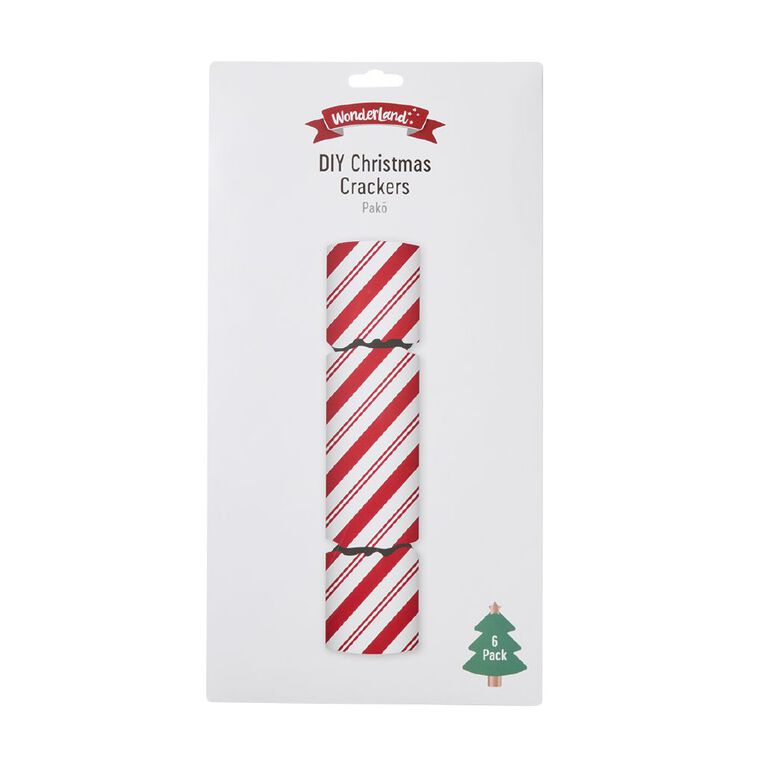 Wonderland Do-It-Youself Christmas Crackers Assorted 6 Pack, , hi-res