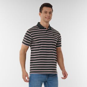 H&H Men's Stripe Polo