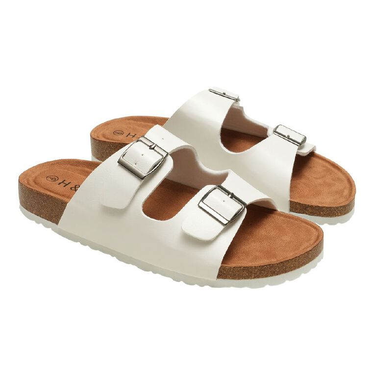 H&H Women's Rachel Sandals, White, hi-res