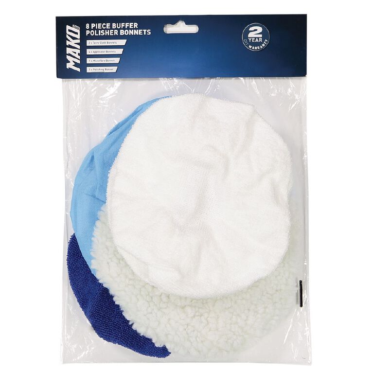 Mako Buffer Polisher Bonnets 8 Pack, , hi-res