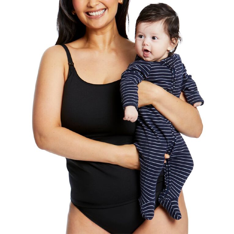 Love Luna Maternity Removeable Pad Cami, Black, hi-res