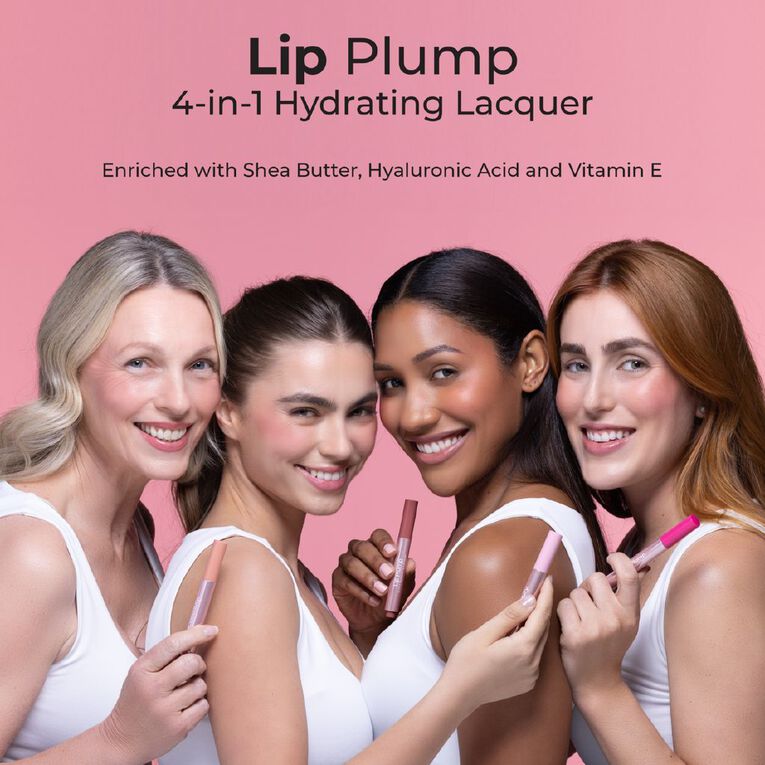 MCoBeauty Lip Plump 4-In-1 Hydrating Lacquer Emily Nude Pink, , hi-res
