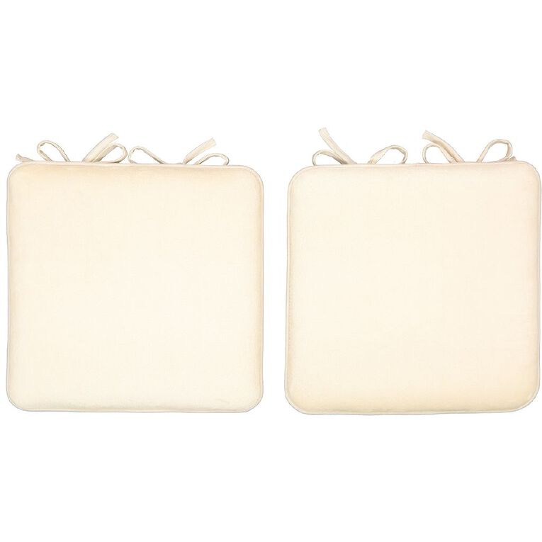 Living Co Memory Foam Chair Pad 2 Pack Taupe 40cm X The Warehouse Living Co Memory Foam Chair Pad 2, Memory Foam Chair Pad Nz