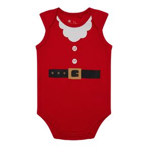 Young Original Babies' Sleeveless Christmas Bodysuit