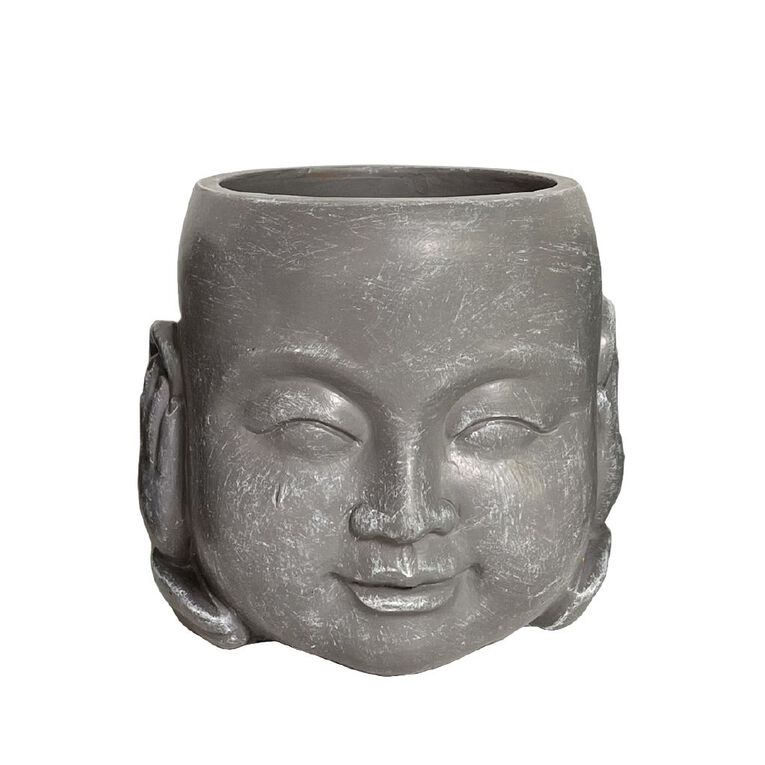 Kiwi Garden Cement Garden Pot Faces Assorted 12cm, , hi-res