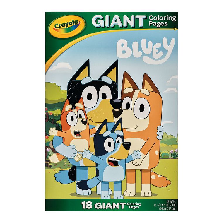Crayola Giant Colouring Pages Foldalope Bluey, , hi-res