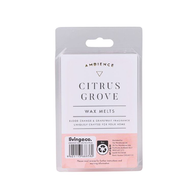Living & Co Ambience Scented Wax Melts Citrus Grove, , hi-res