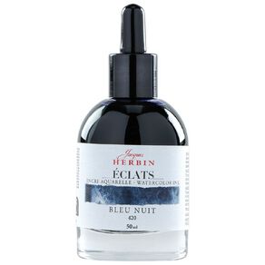 Jacques Herbin Eclats Watercolour Ink 420 50ml Midnight Blue Blue