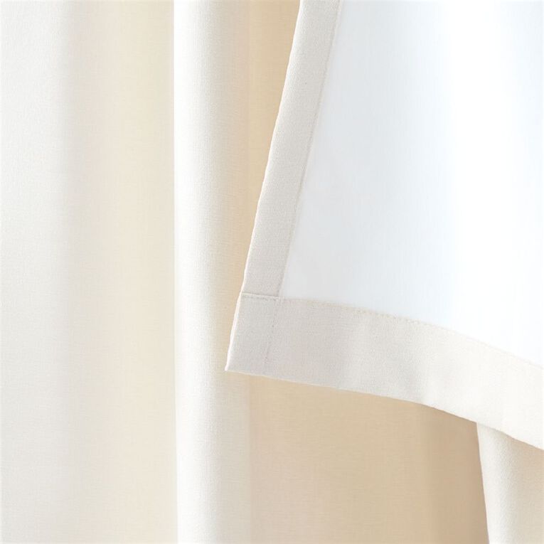 Living & Co Studio Curtains Natural 150-230cm Wide/160cm Drop, , hi-res