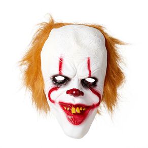 Scarehouse Clown Mask With Hair