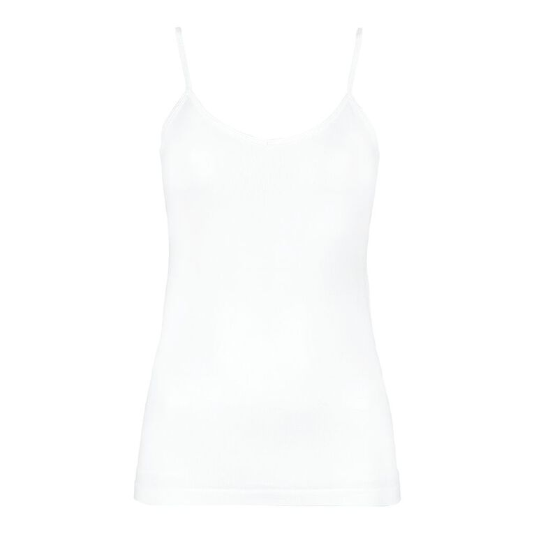 H&H Women's Seamless Cami, White, hi-res