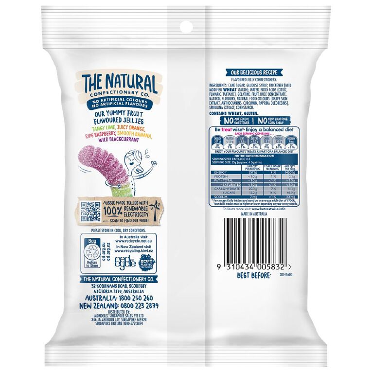 The Natural Confectionery Co. Squirms 220g, , hi-res