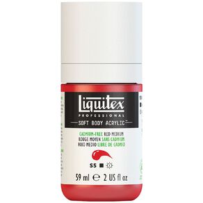 Liquitex Soft Body S5 Acrylic Paint Cadmium Free Medium Red