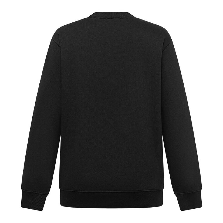 H&H Women's Classic Crew Sweatshirt, Black, hi-res