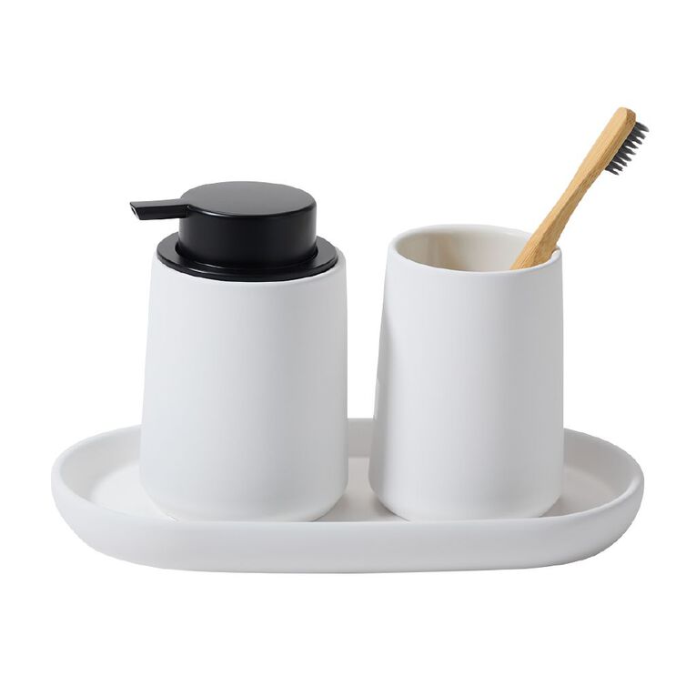 Living & Co Bathroom Tray White, , hi-res