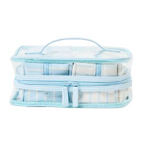 poppi cosmetic travel bag blue 3 pack