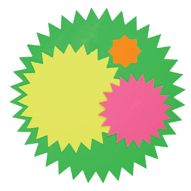 WS Fluorescent Stars R3 135mm Assorted, , hi-res