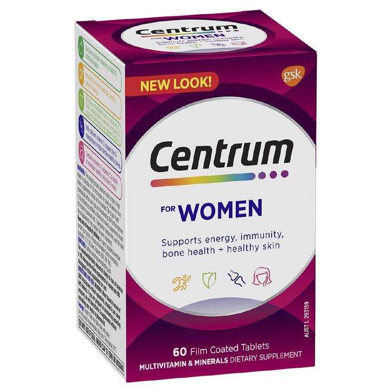 Centrum Multivitamin and Minerals For Women, , hi-res