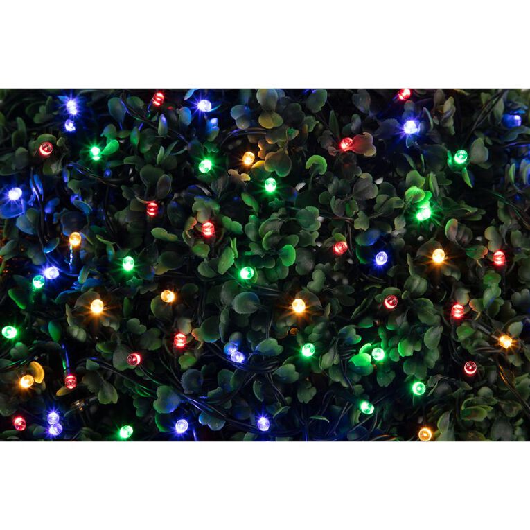Kiwi Garden Solar String Lights Red Green Blue 200 LED, , hi-res