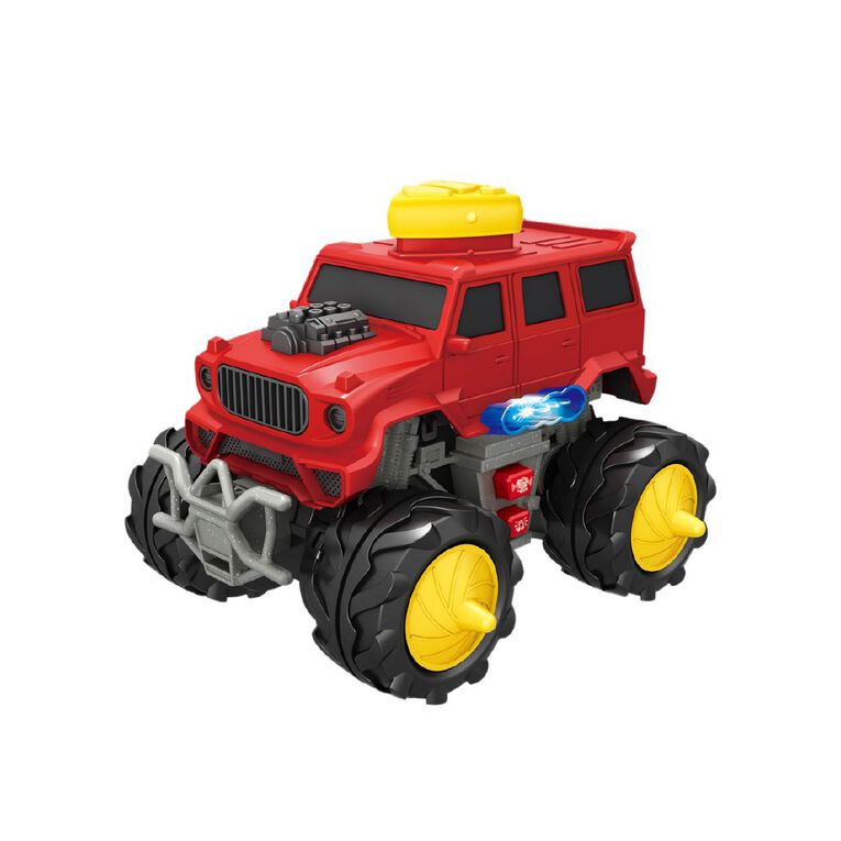 Play Studio Stunt Truck Light and Sound Red, , hi-res