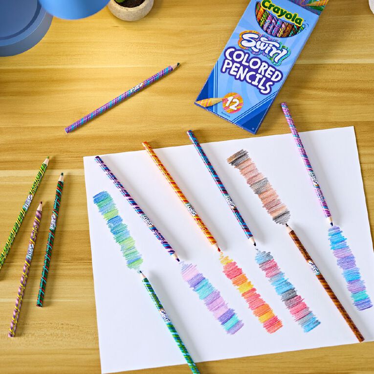 Crayola Swirls Colored Pencils 12 Pack, , hi-res