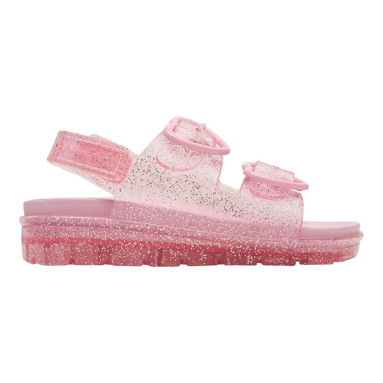 Young Original Junior Kids' Jelly Heart Sandals, Pink, hi-res
